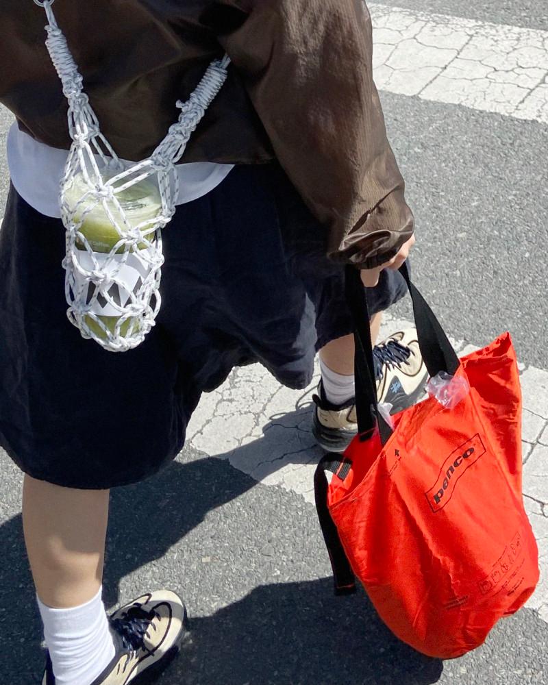 (rofrof) 로프로프 리플렉티브 텀블러 백 (WHITE) / REFLECTIVE TUMBLER BAG