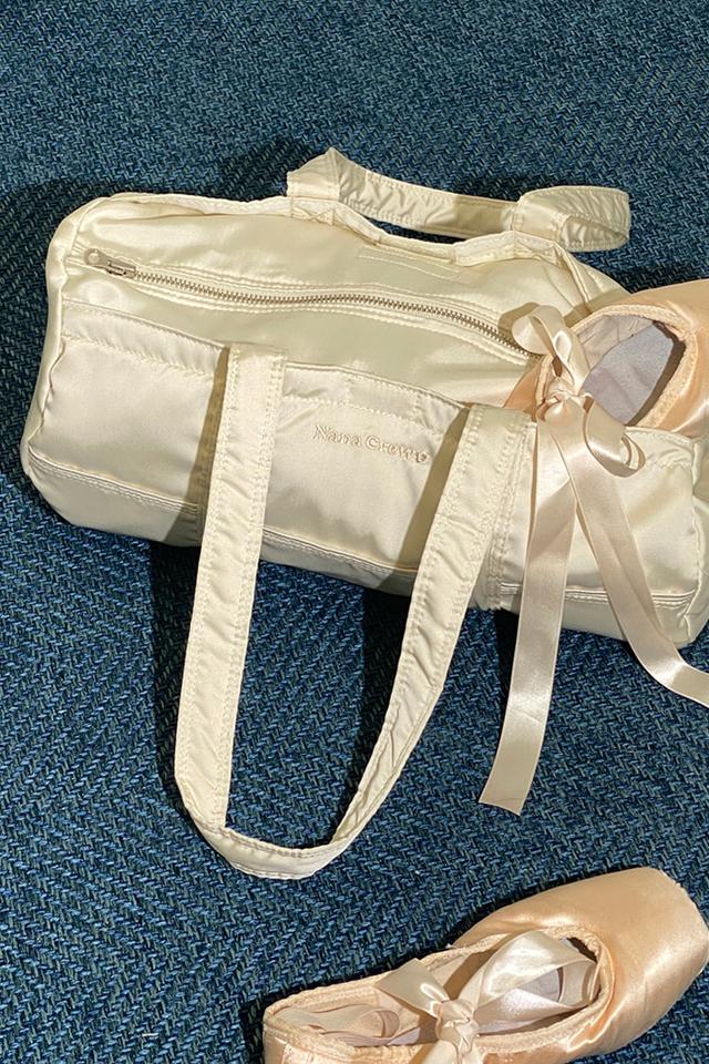 [2/13 Drop] NANA MINI DUFFLE BAG - IVORY SATIN
