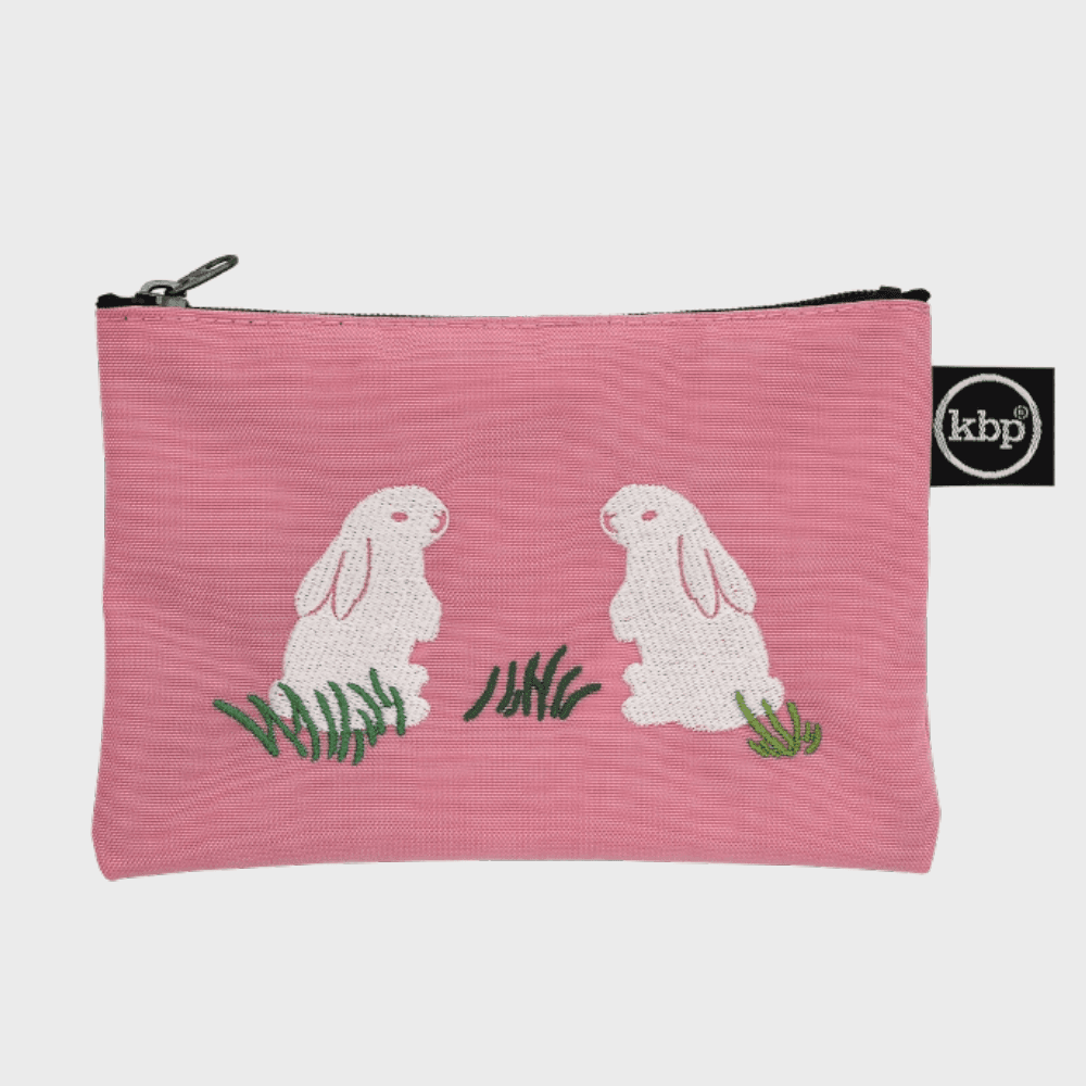 Summer Field & Little Bunnies Embroidery Pouch