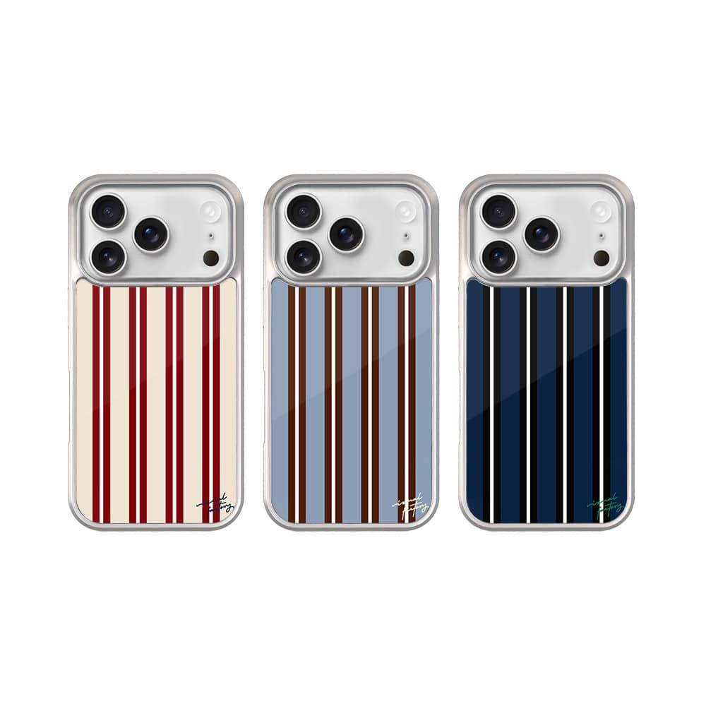 올드머니 아이폰 갤럭시 맥세이프 실버 아크 케이스