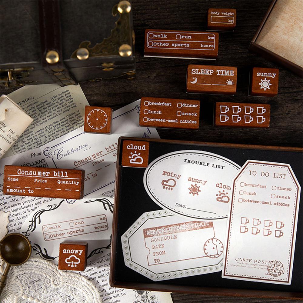 플랜 타임 빈티지 다꾸 스탬프