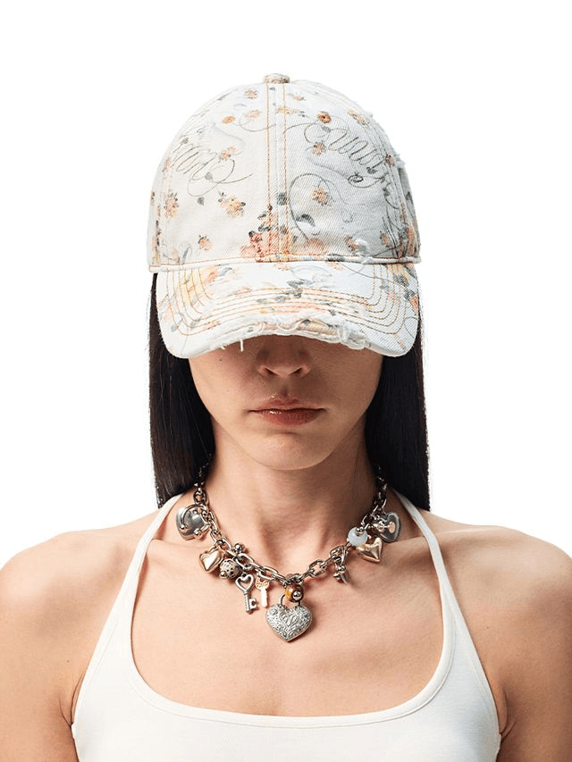 [1JINN STUDIO] Floral Baseball Cap