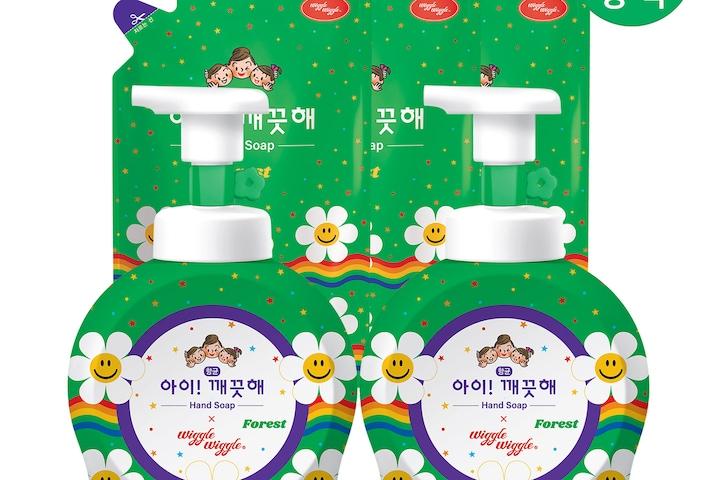 아이깨끗해 위글위글 핸드워시 용기 490ml 2개+리필 450ml 3개