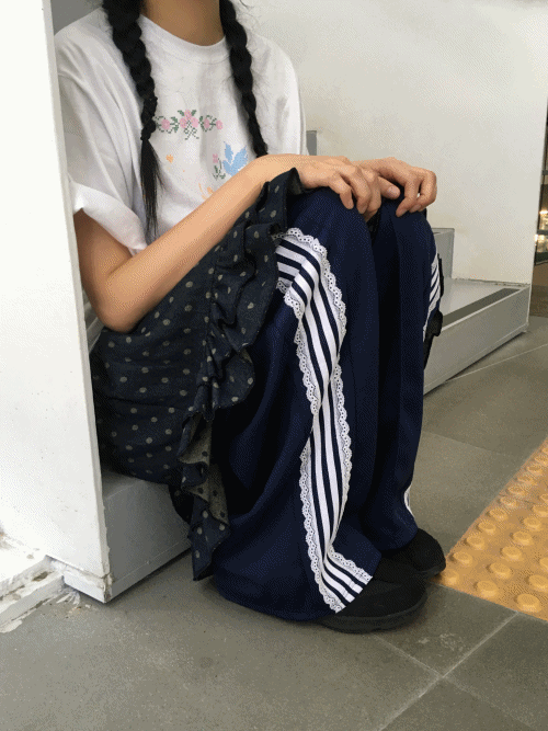 LACE TRACK WIDE PT (3 color)