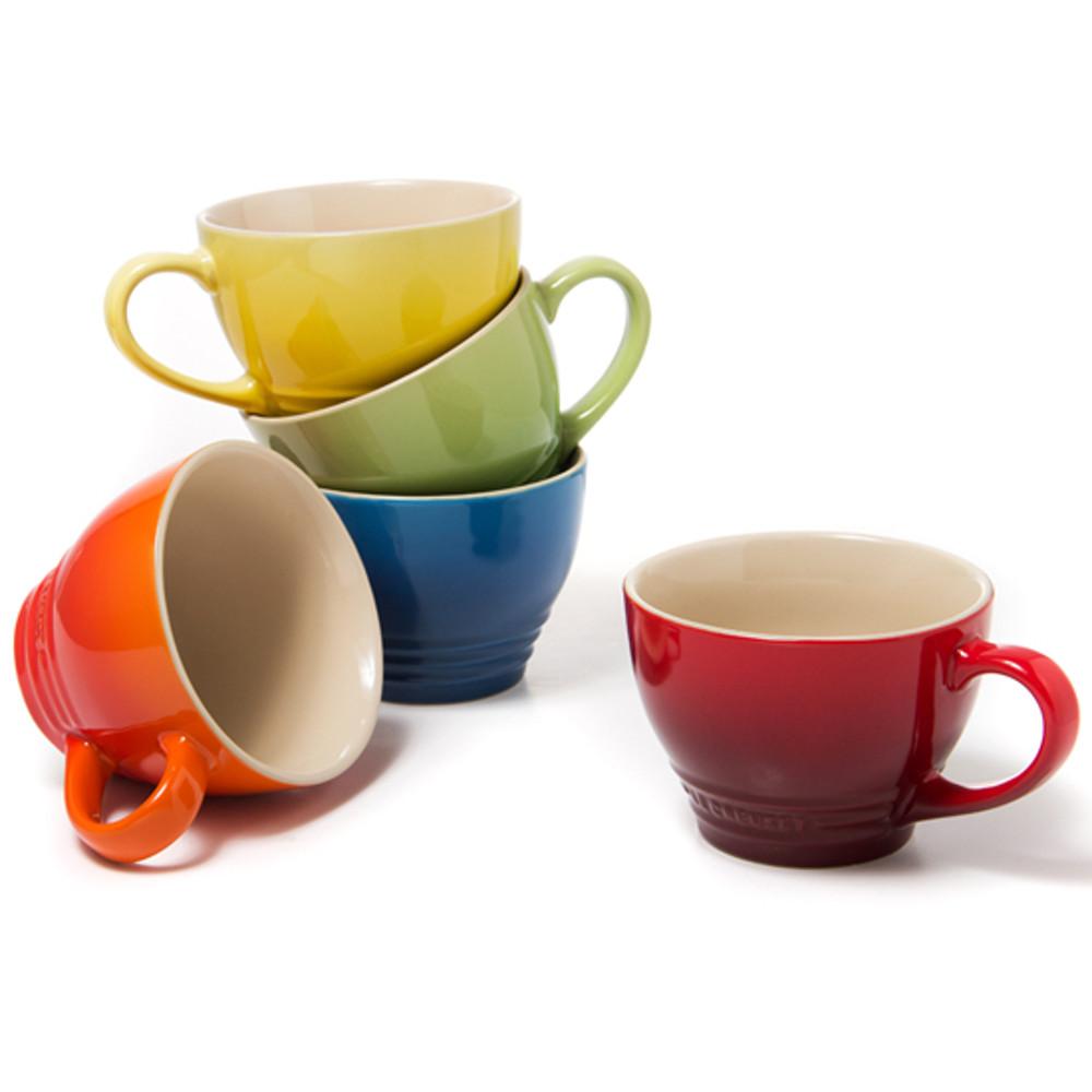 르크루제 스톤웨어 자이언트 카푸치노 머그컵 2p 세트 [910072-40]