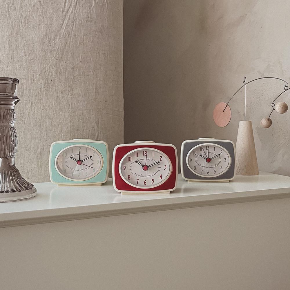 오룸 델로 빈티지 미니 인테리어 알람 탁상 시계 3컬러