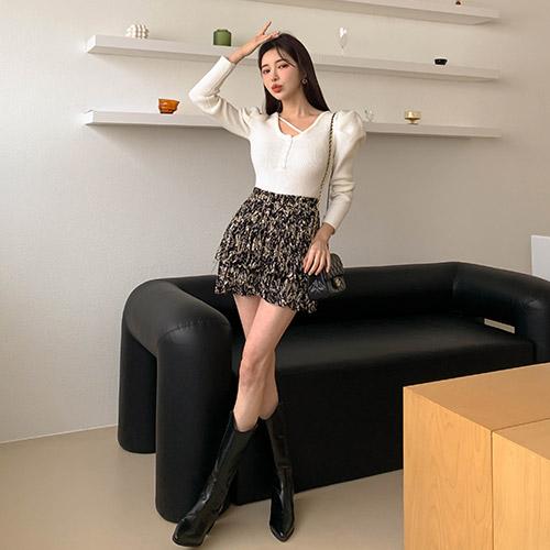 치더패턴캉캉스커트 SK