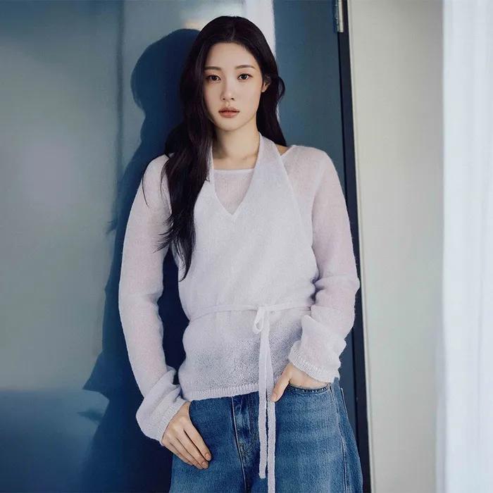 모헤어 홀터넥 레이어드 니트 NEK5WP914_2color