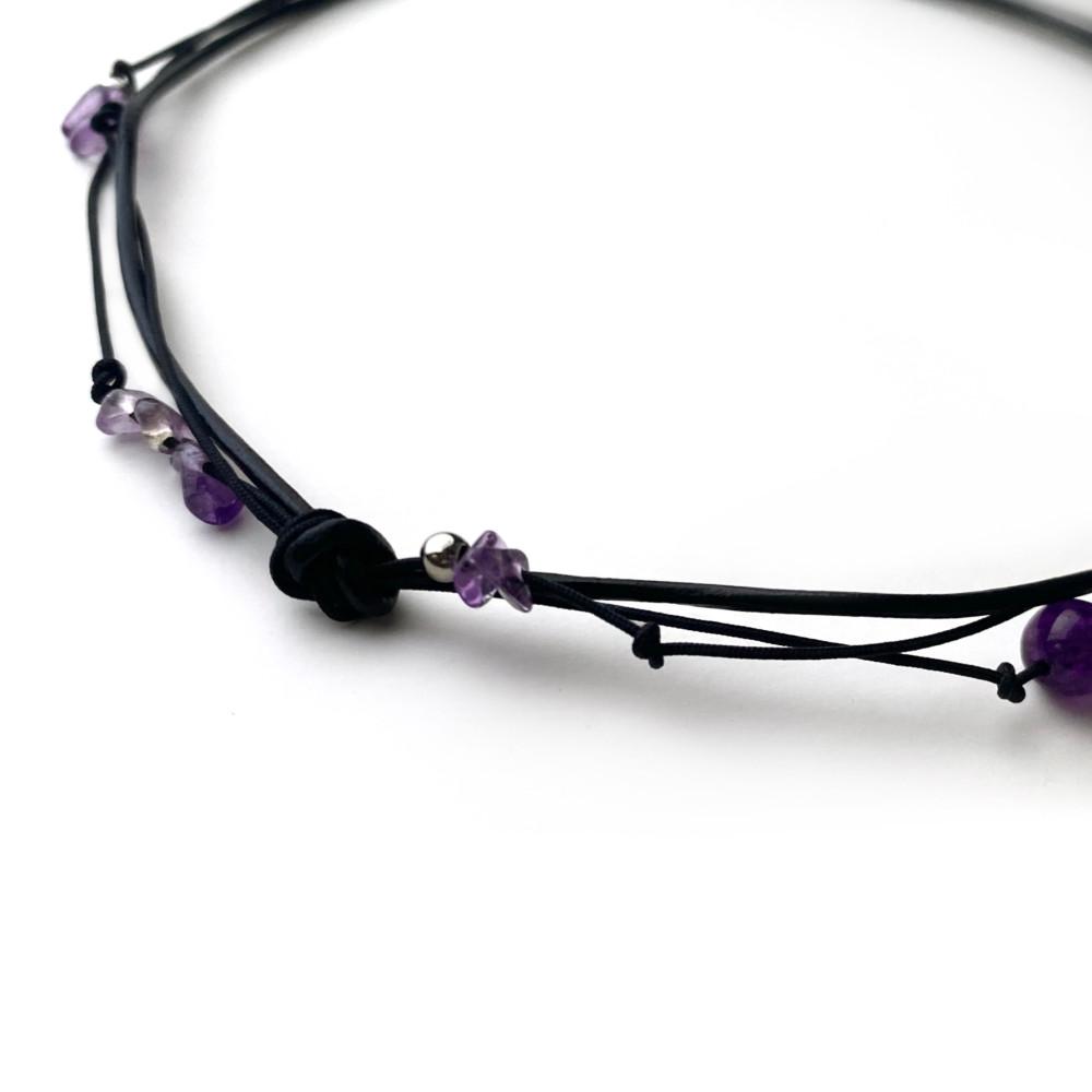 [MADE] 紫黫黑 자안흑 necklace