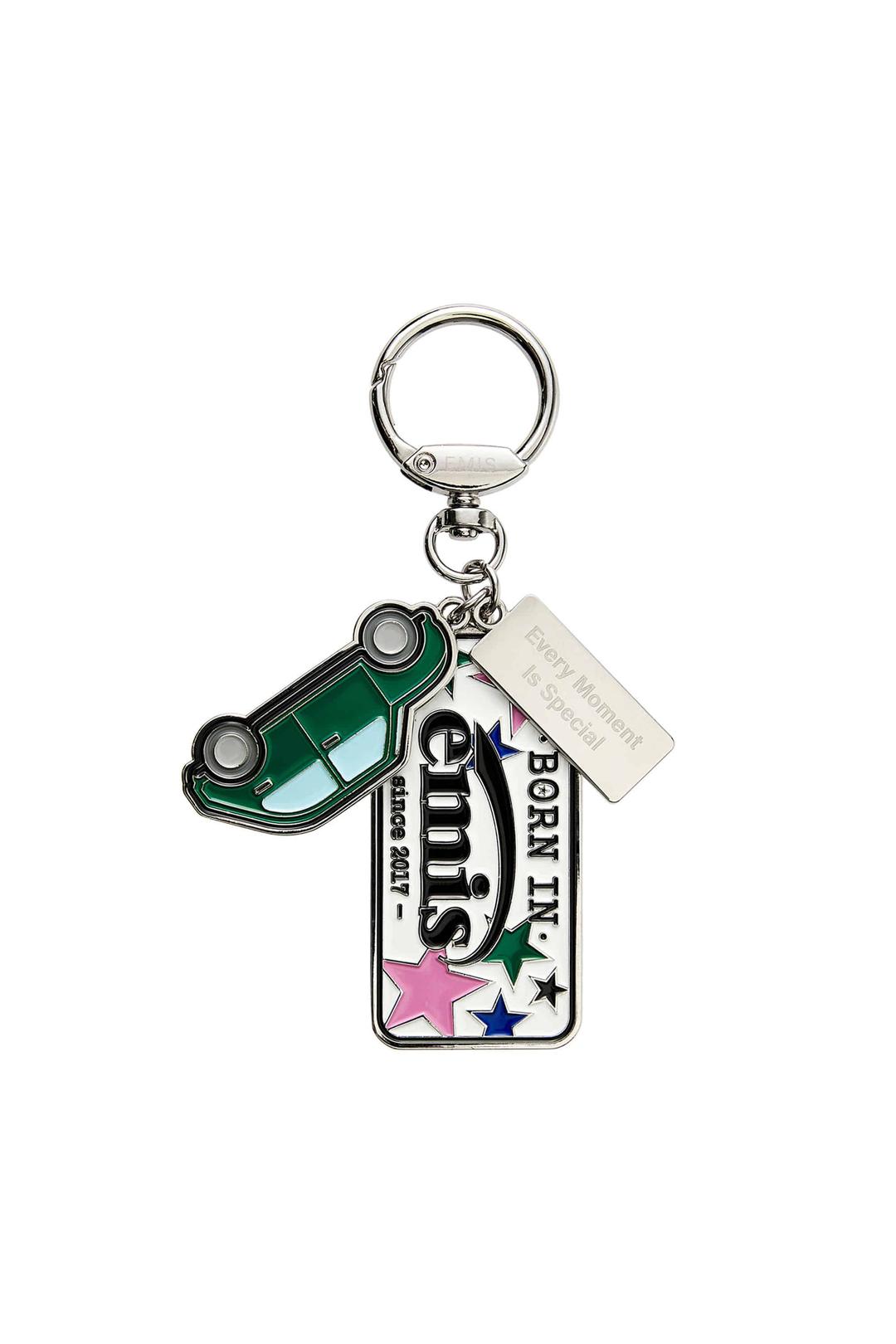 EMIS LICENSE PLATE KEYRING-GREEN