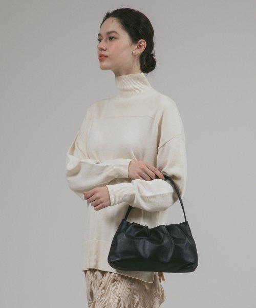 천연소가죽 팔루드 숄더백 블랙