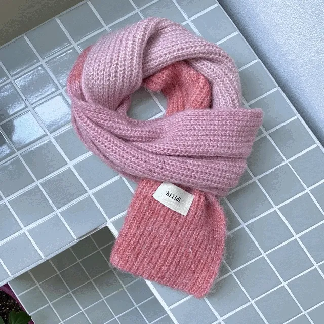 그라 간절기 심플 니트 목도리 머플러 3 color / 크리스마스,연말