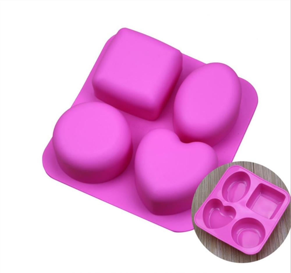 실리콘몰드 다양 4구 비누 몰드