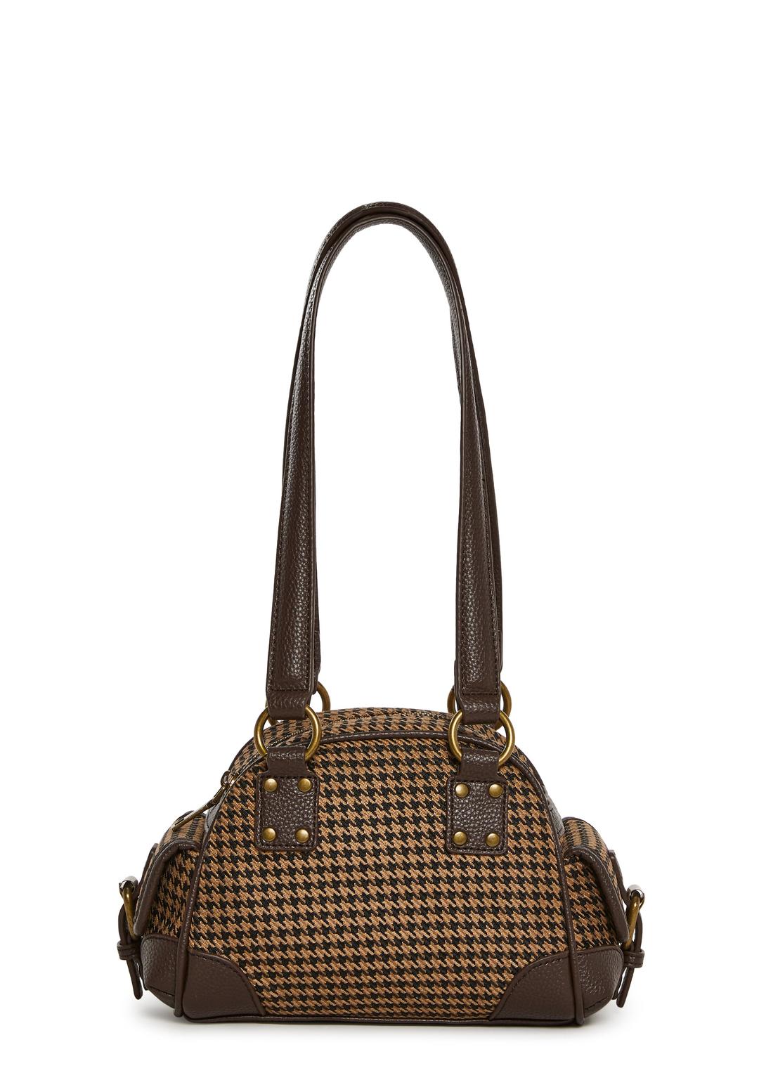 Cobblestone Lane Mini Bowler Bag - BROWN / ONE SIZE
