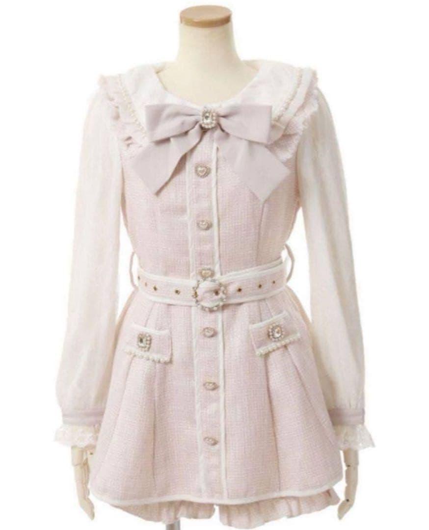 LIZLISA ツイード セットアップ ピンク 長袖