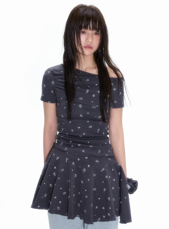 Love Lock Off-Shoulder Dress (2color)