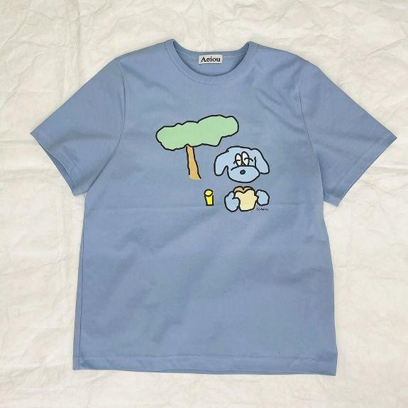 Ding Ding Picnic T-shirt Pastel Blue