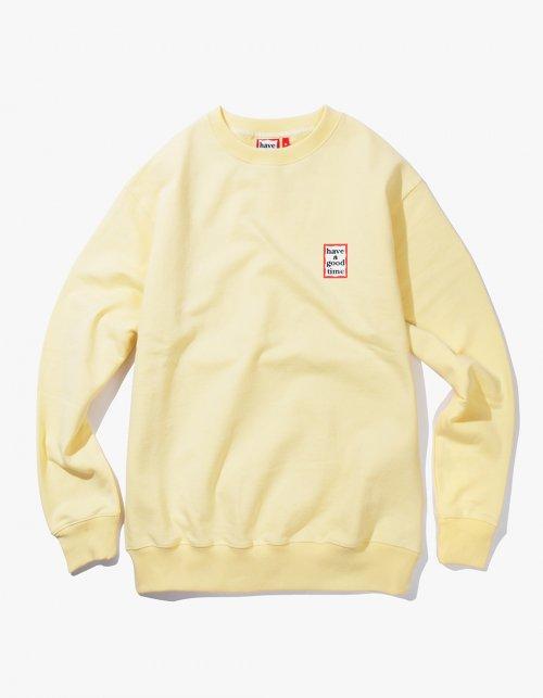 MINI FRAME CREWNECK - LIGHT YELLOW / HGT18SCN14