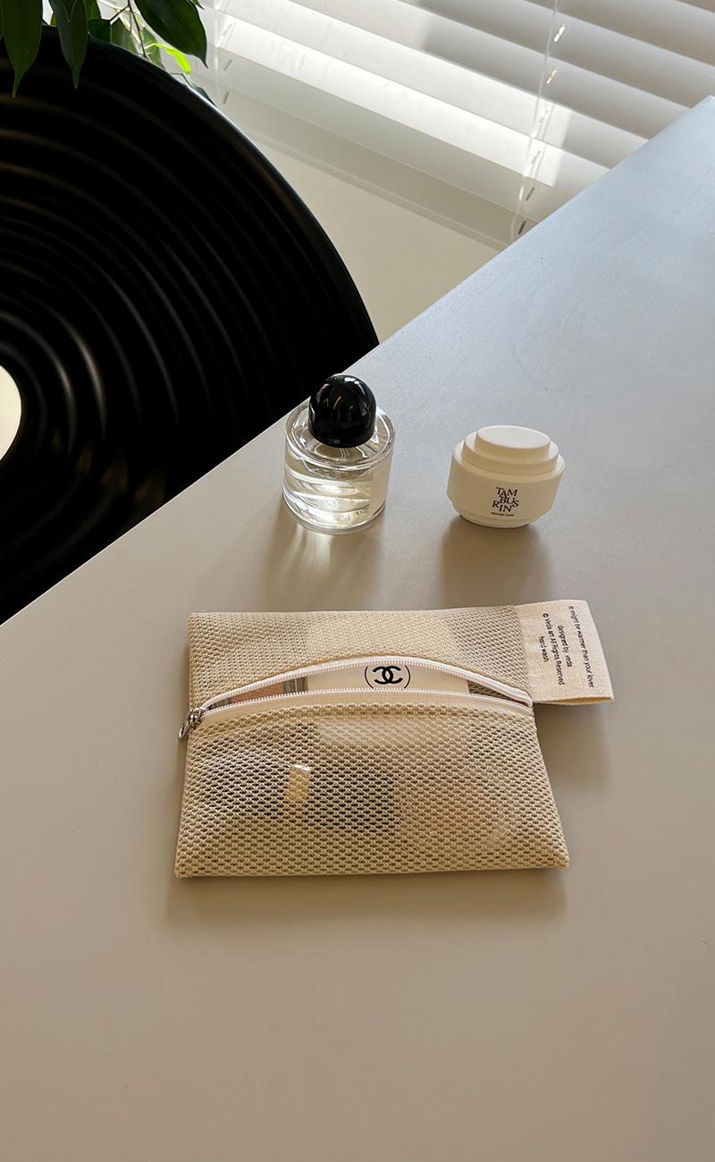 Veda Romantic Pouch Mesh / Beige