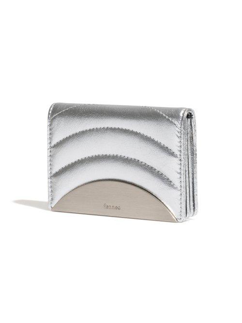 CRINKLE MOONRISE QUILTING POCKET D - SILVER