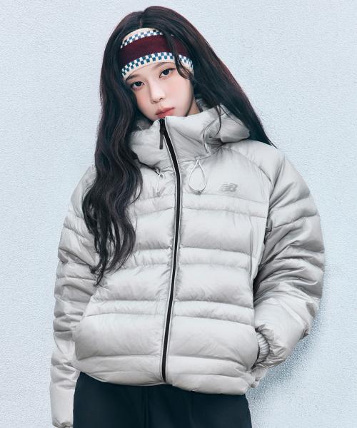 NBNPF41973 / UNI 플라잉77 슈퍼라이트 후드 구스다운 (LIGHT GRAY)