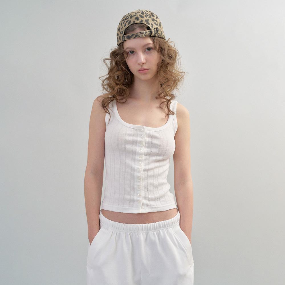 cherie punching lace camisole (white)