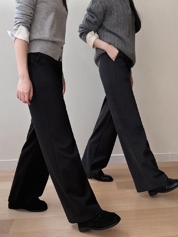 슬로우앤드 [🎄클스특가/🔥담요슬랙스!] made. 모먼트 윈터와이드 워머슬랙스 (+숏/베이직/롱ver) - 4 size