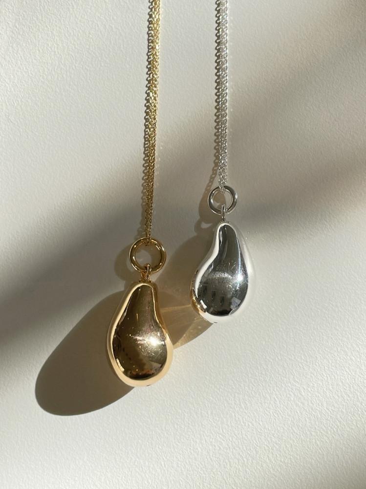 실버925 물방울 롱목걸이 체인 팬던트 실