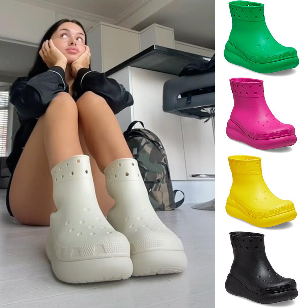 크록스 클래식 크러쉬 부츠 레인부츠