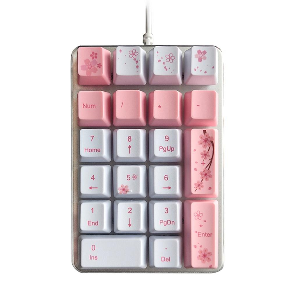 매직포스 매화 수묵화 숫자 키패드 기계식 넘버패드 유선 청축