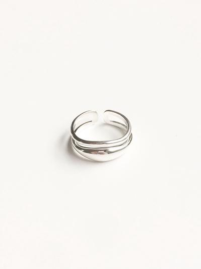 [SILVER925] flow twin ring