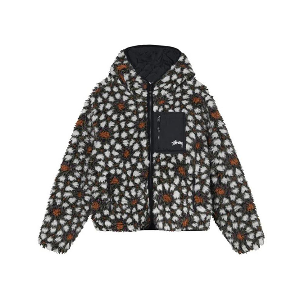 STUSSY PATTERN SHERPA JACKET 패턴 세르파 플리스 리버시블 재킷