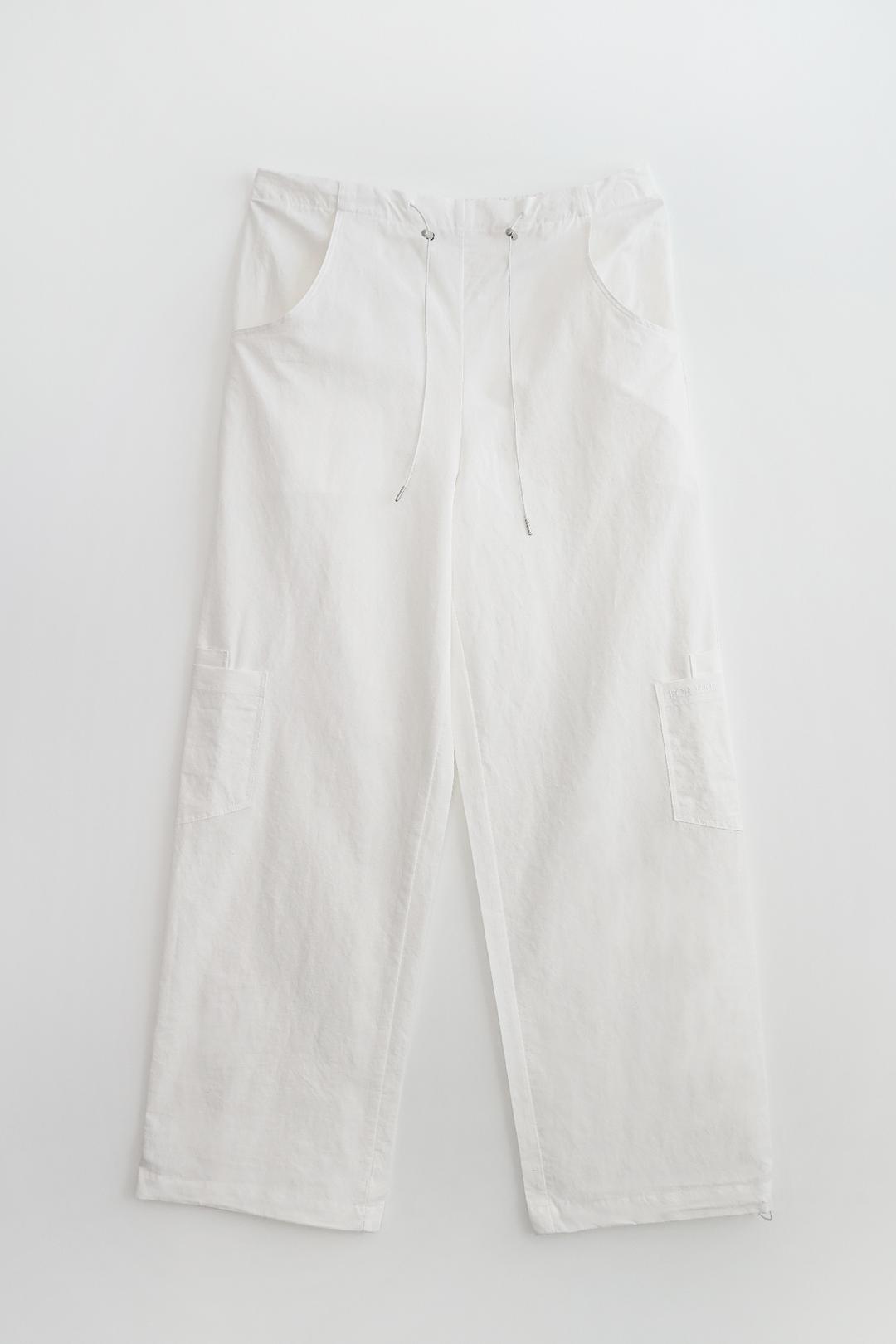 FREE SIZE CARGO PANTS (WHITE)