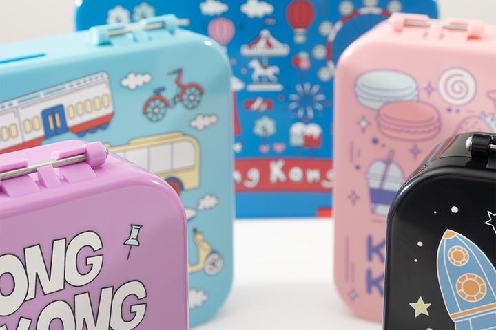 콩콩도시락 그래픽 미니 도시락통