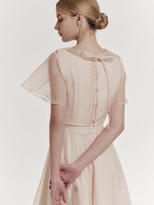 Orb Organza Blouse (Cream)