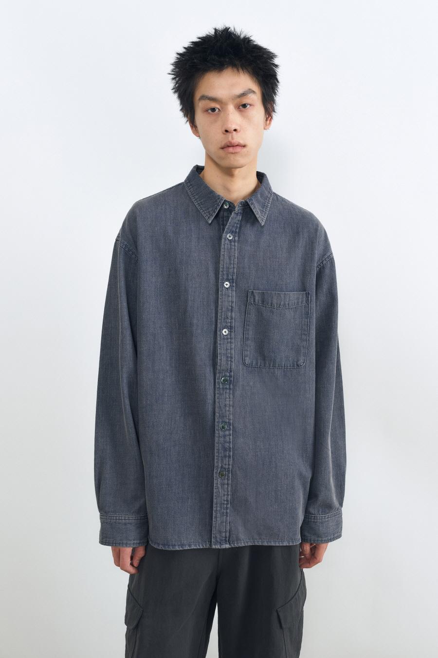 빈티지 워시드 데님 셔츠 VINTAGE INDIGO