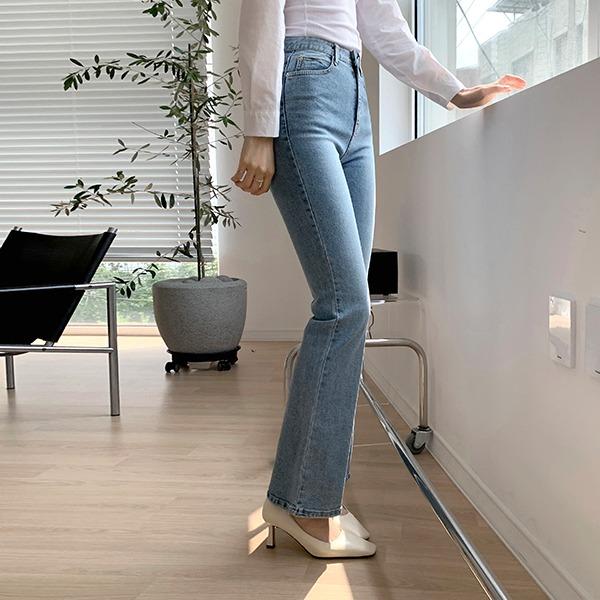 키큰여자아름다운174 [키큰여자]유즈*부츠컷롱데님팬츠