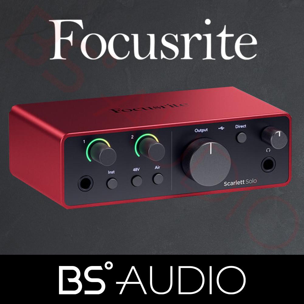포커스라이트 스칼렛 솔로 4세대 홈레코딩 오인페 오디오인터페이스 SCARLETT SOLO