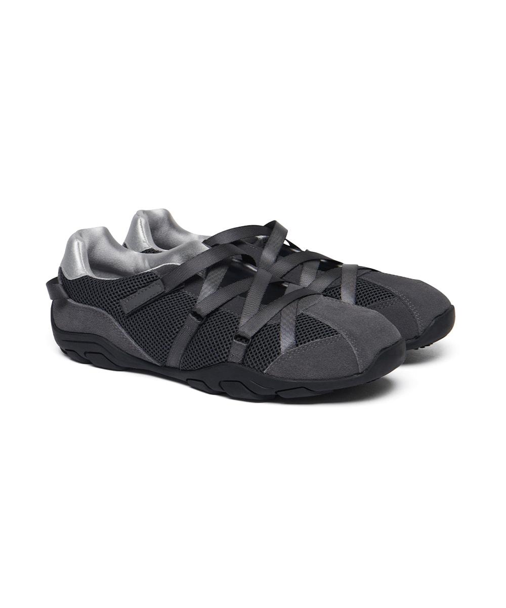 [05.07이내 출고] ZANE X-STRAP SNEAKERS - CHARCOAL