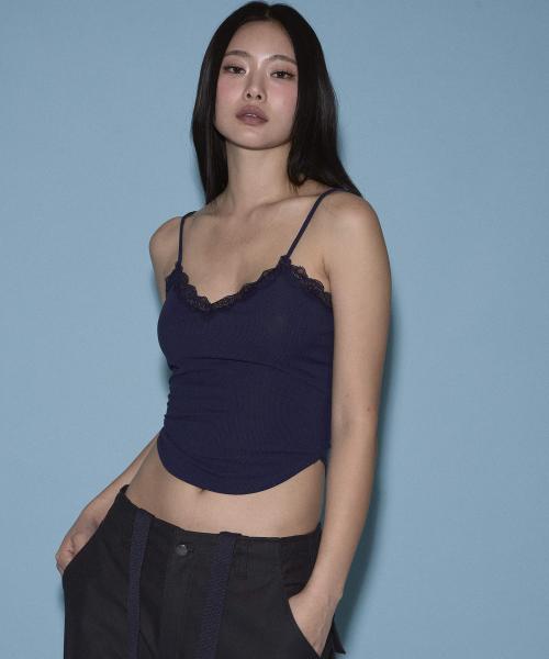 Flora lace top (Ocean Blue)