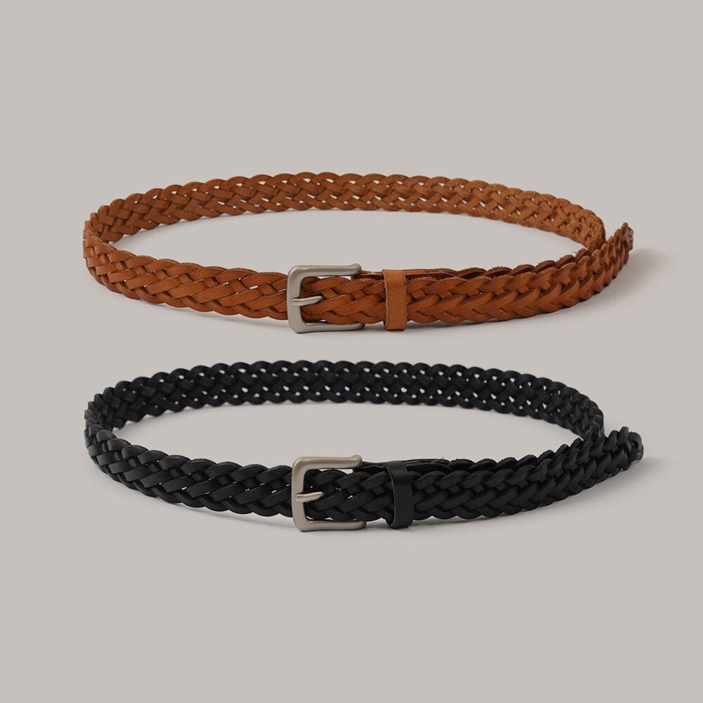 Vintage Hide Twist Belt - 2 color