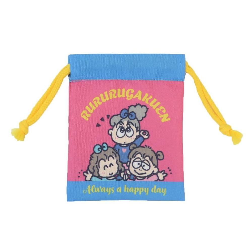 산리오 재팬 루루루 가쿠엔 레트로 감성 드로스트링 미니 파우치 [일본 산리오 직수입]