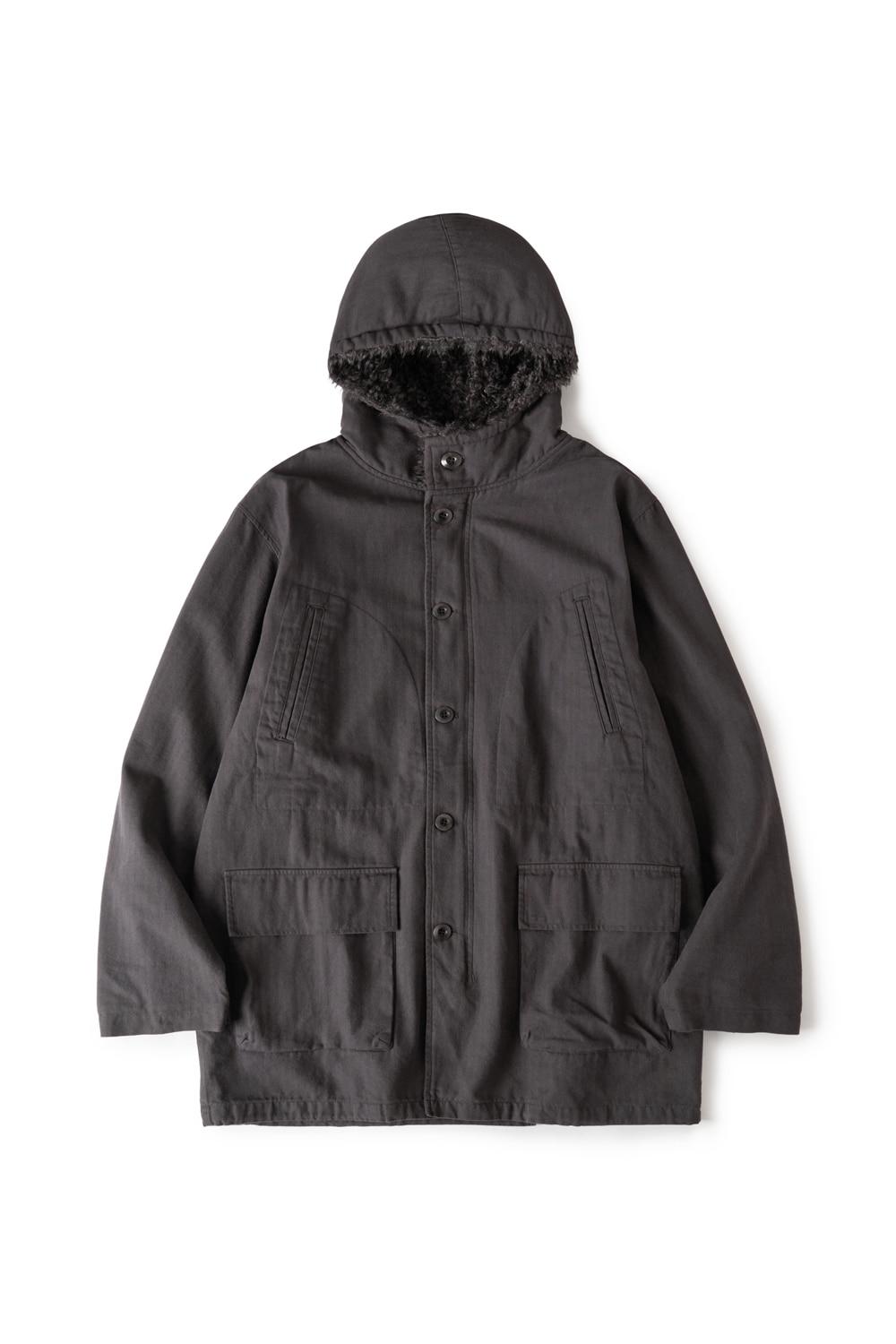 Hooded Mil Parka Charcoal