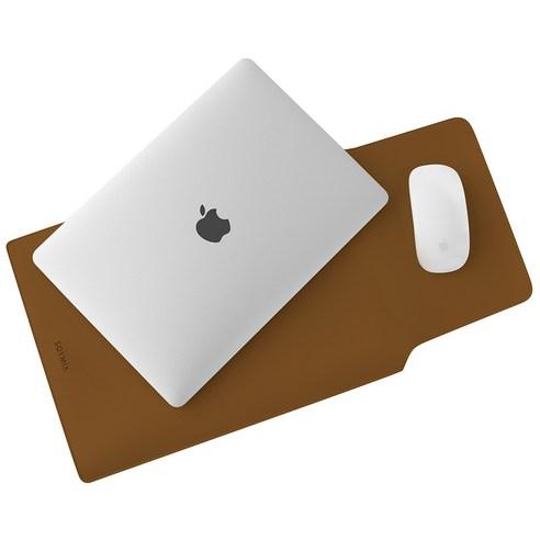 소이믹스 가죽 노트북 파우치, 카멜브라운, 340 x 255 ..., 1개