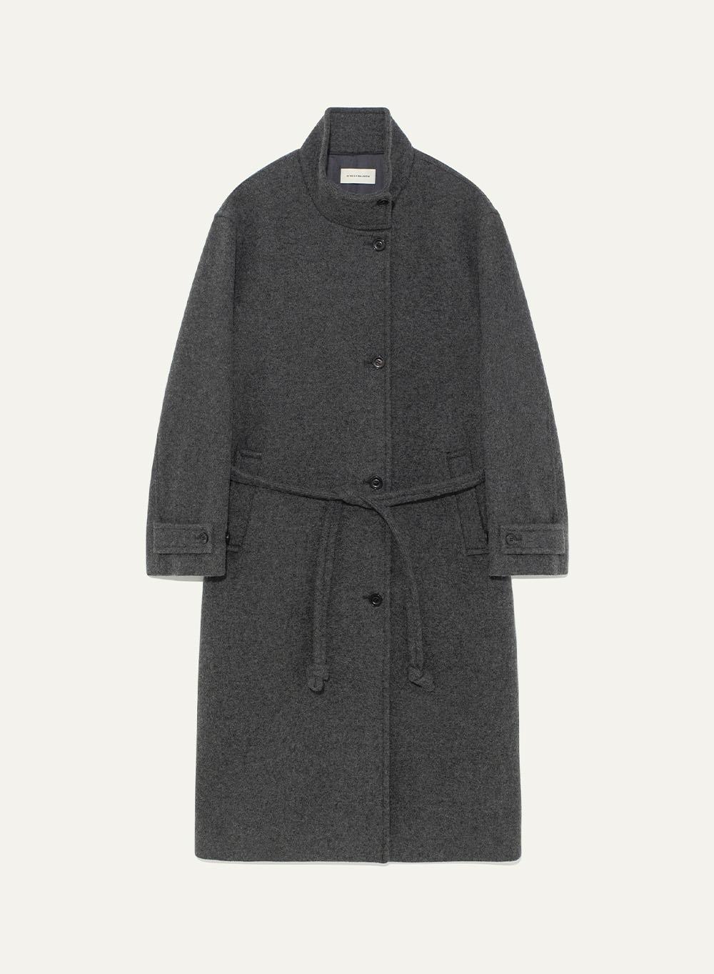 Naomi Coat in Camel Blended Charcoal