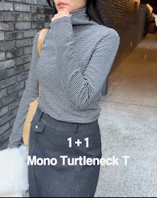 [NEW] 1+1 모노터틀넥티