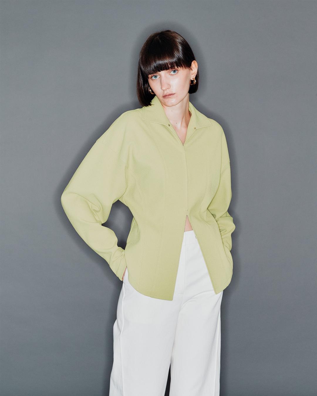 TIAKI Oversized sleeve cardigan Avocado