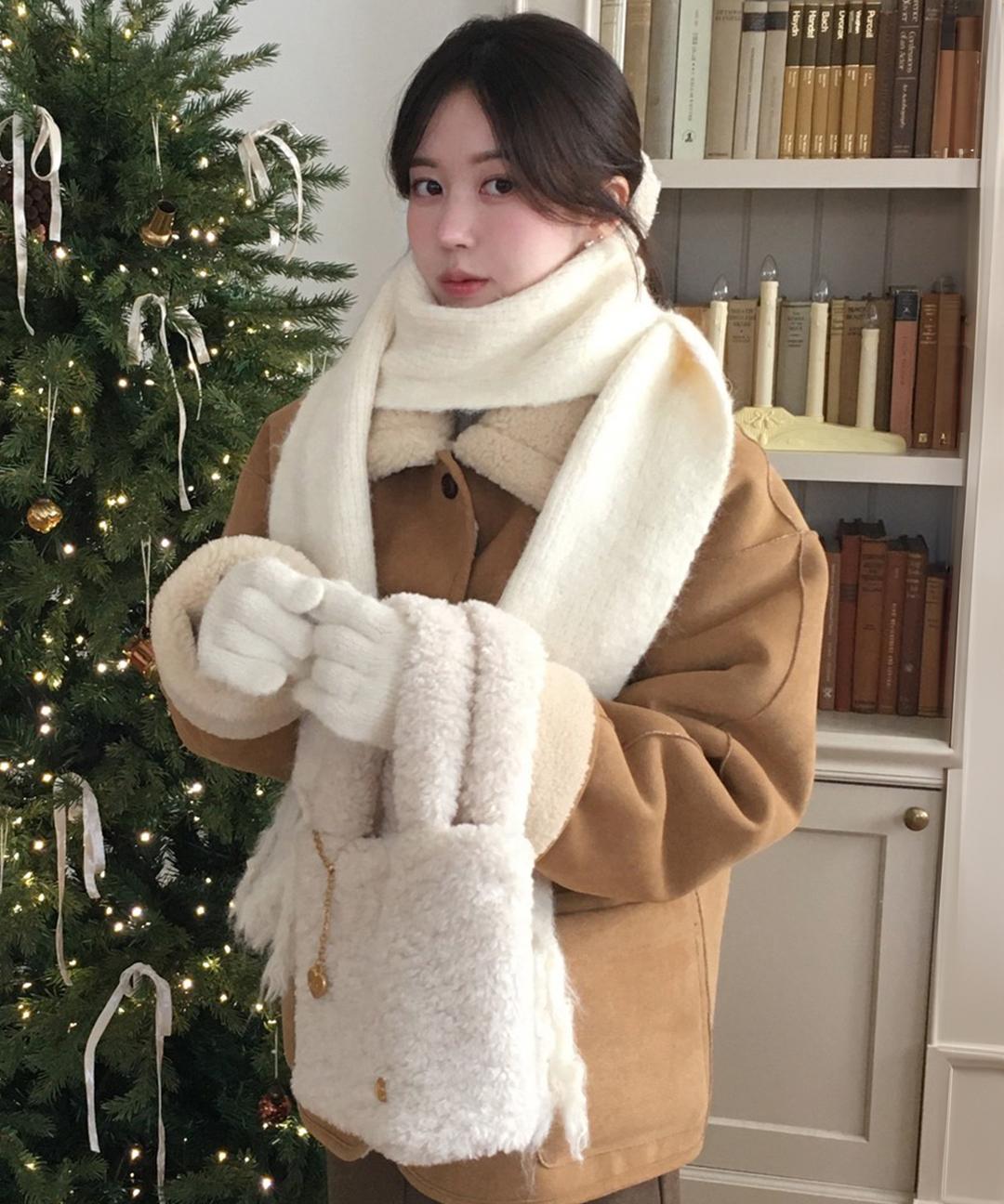 앵브록스 [주미니 PICK] snuggle heart chain tote bag_3 colors