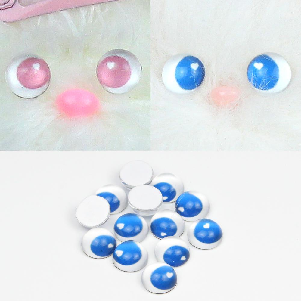 모루 인형 눈알 원형 반구 하트눈 뜨개 인형 눈 부자재 6mm, 8mm