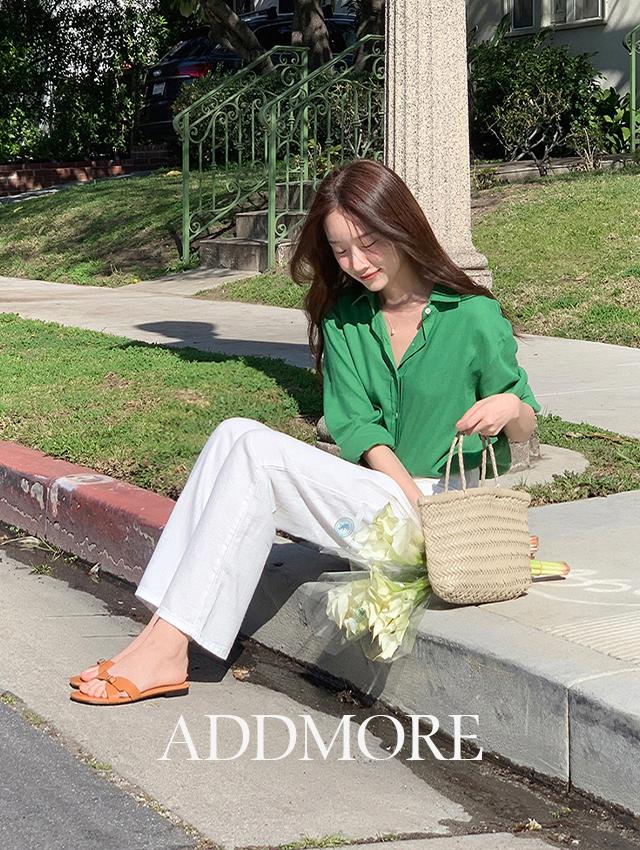 에드모어 [MADE] mps530 플레인 내추럴 썸머 코튼 린넨 팬츠